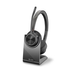 POLY Voyager 4320 UC Casque Arceau USB Type-A Bluetooth Socle de chargement Noir