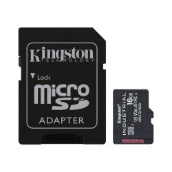 Kingston Technology Industrial mémoire flash 16 Go MicroSDHC UHS-I Classe 10 Kingston Technology Industrial mémoire flash 16 Go MicroSDHC UHS-I Classe 10