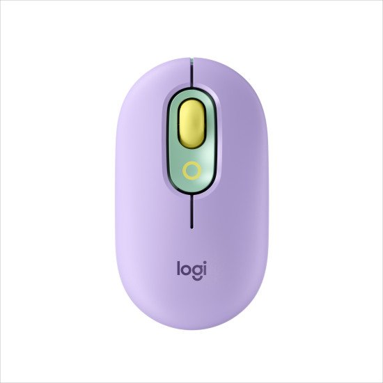 Logitech POP Mouse with emoji souris Ambidextre RF Sans fil + Bluetooth Optique 4000 DPI
