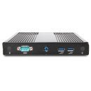 Aopen DE3450Z N3350 Micro Tower Intel® Celeron® N 4 Go DDR3L-SDRAM 128 Go SSD Windows 10 IoT Enterprise Mini PC Noir