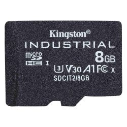 Kingston Technology Industrial mémoire flash 8 Go MicroSDHC UHS-I Classe 10 Kingston Technology Industrial mémoire flash 8 Go MicroSDHC UHS-I Classe 10