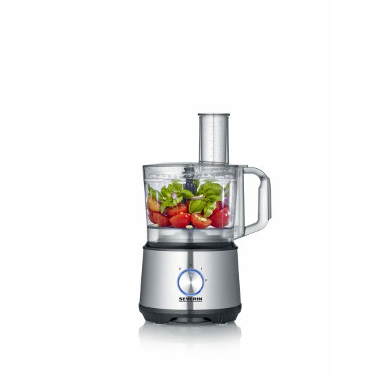 Severin KM 3892 robot de cuisine 1200 W 1,5 L Noir, Acier inoxydable, Transparent