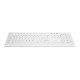 CHERRY AK-C8100F-U1-W/BE clavier USB AZERTY Belge Blanc