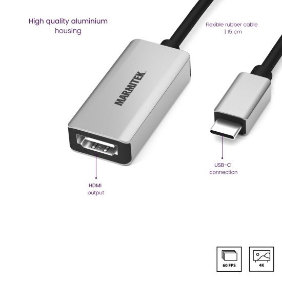 Marmitek Connect USB-C > HDMI | USB-C naar HDMI adapter