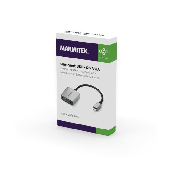 Marmitek Connect USB C vers VGA - Adaptateur USB-C vers VGA