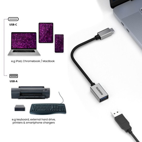 Marmitek Connect USB C vers USB-A - Adaptateur USB-C vers USB