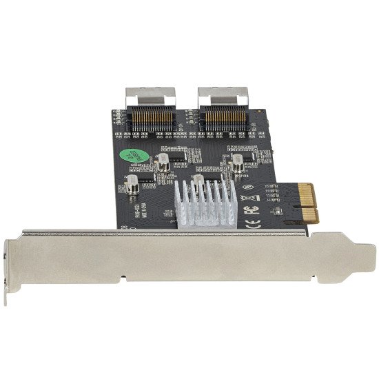 StarTech.com Carte Contrôleur SATA PCIe 8 ports - Carte Extension SATA PCI Express 6Gbps avec 4 Contrôleurs Hôte - Carte SATA PCIe - PCI-e x4 Gen 2 vers SATA III - SATA HDD/SSD