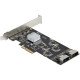 StarTech.com Carte Contrôleur SATA PCIe 8 ports - Carte Extension SATA PCI Express 6Gbps avec 4 Contrôleurs Hôte - Carte SATA PCIe - PCI-e x4 Gen 2 vers SATA III - SATA HDD/SSD