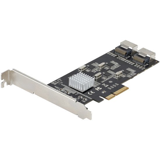 StarTech.com Carte Contrôleur SATA PCIe 8 ports - Carte Extension SATA PCI Express 6Gbps avec 4 Contrôleurs Hôte - Carte SATA PCIe - PCI-e x4 Gen 2 vers SATA III - SATA HDD/SSD