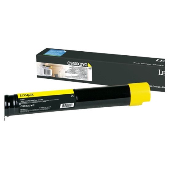 Lexmark C950X2YG Cartouche de toner 1 pièce(s) Original Jaune Lexmark C950X2YG Cartouche de toner 1 pièce(s) Original Jaune