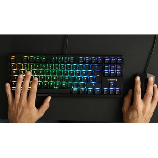 CHERRY G80-3000N RGB TKL clavier USB QWERTZ Noir