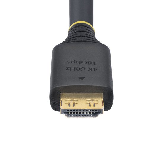 StarTech.com Câble HDMI Haut Débit de 6m avec Connecteur à Pince, 4K 60Hz/1440p 144Hz, HDR10/HDCP 2.2/ARC, 18Gbps, UHD HDMI 2.0, Cordon pour TV/Moniteur/Écran, Gaine TPE StarTech.com Câble HDMI Haut Débit de 6m avec Connecteur à Pince, 4K 60Hz/1440p 144Hz, HDR10/HDCP 2.2/ARC, 18Gbps, UHD HDMI 2.0, Cordon pour TV/Moniteur/Écran, Gaine TPE