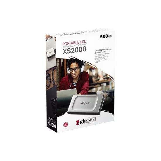 Kingston Technology XS2000 500 Go Noir, Argent Kingston Technology XS2000 500 Go Noir, Argent