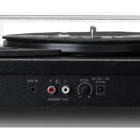 Lenco LS-101BK platine Tourne-disque entraîné par courroie Noir