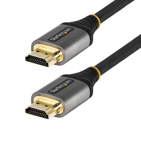 StarTech.com Câble HDMI 2.1 8K de 3 m - Câble HDMI ultra haut débit certifié 48Gbps - 8K 60Hz/4K 120Hz HDR10+ eARC - Câble HDMI Ultra HD 8K - Écran/TV/Affichage - Gaine flexible TPE