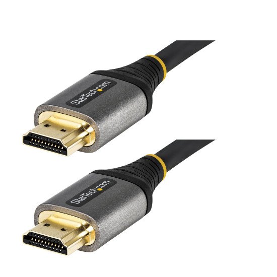StarTech.com Câble HDMI 2.1 8K de 5 m - Câble HDMI ultra haut débit certifié 48Gbps - 8K 60Hz/4K 120Hz HDR10+ eARC - Câble HDMI Ultra HD 8K - Écran/TV/Affichage - Gaine flexible TPE