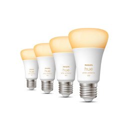 Philips Hue White ambiance A60 - Ampoule connectée E27 - 800 (pack de 4) Philips Hue White ambiance A60 - Ampoule connectée E27 - 800 (pack de 4)