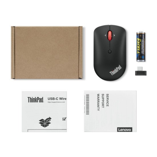 Lenovo ThinkPad USB-C Wireless Compact souris Ambidextre RF sans fil Optique 2400 DPI