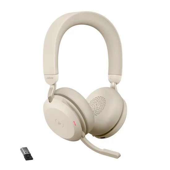 Jabra Evolve2 75 Casque Sans fil Arceau Bureau/Centre d'appels Bluetooth Beige Jabra Evolve2 75 Casque Sans fil Arceau Bureau/Centre d'appels Bluetooth Beige