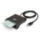 ACT AC6015 lecteur de cartes à puce Intérieure USB 2.0 Noir