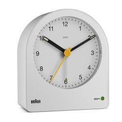 Braun BC22 Réveil à quartz Blanc, Jaune Braun BC22 Réveil à quartz Blanc, Jaune