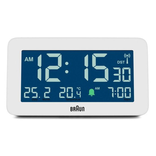 Braun BC10 Réveil numérique Blanc