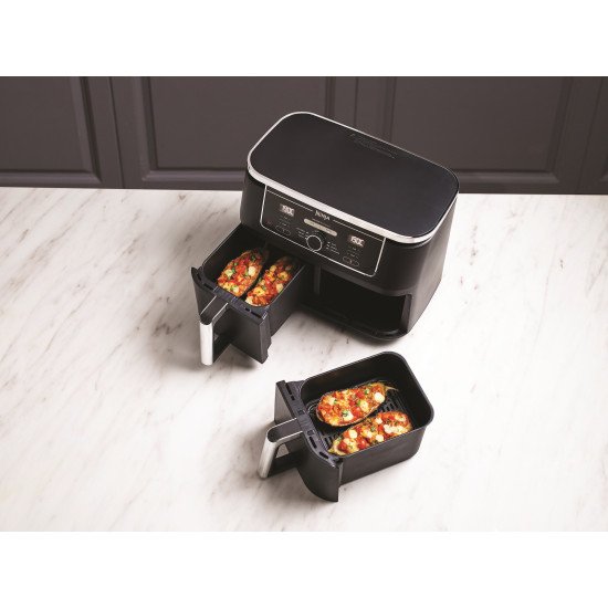 Ninja AF400EU friteuse Double 9,5 L Autonome 2470 W Friteuse d'air chaud Noir