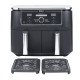 Ninja AF400EU friteuse Double 9,5 L Autonome 2470 W Friteuse d'air chaud Noir