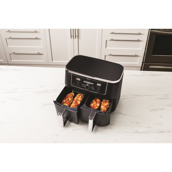 Ninja AF400EU friteuse Double 9,5 L Autonome 2470 W Friteuse d'air chaud Noir