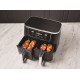 Ninja AF400EU friteuse Double 9,5 L Autonome 2470 W Friteuse d'air chaud Noir