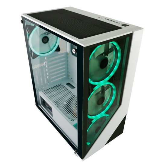 LC-Power Gaming 803W Midi Tour Noir, Blanc