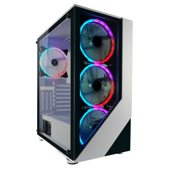 LC-Power Gaming 803W Midi Tour Noir, Blanc