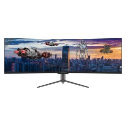 LC-Power LC-M49-DQHD-120-C-Q LED display 124,5 cm (49") 5120 x 1440 pixels UltraWide Quad HD QLED Noir LC-Power LC-M49-DQHD-120-C-Q LED display 124,5 cm (49") 5120 x 1440 pixels UltraWide Quad HD QLED Noir