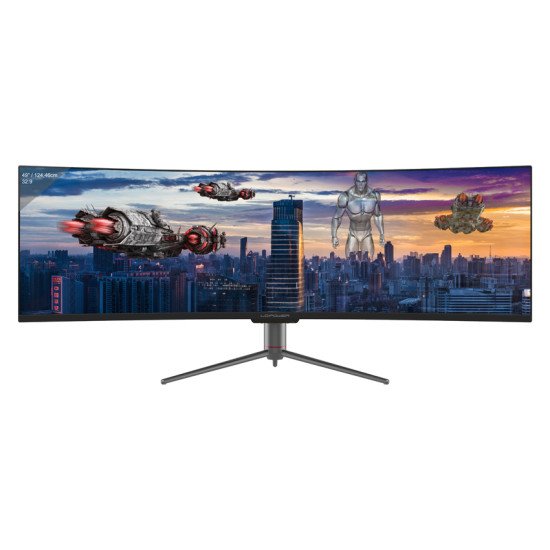 LC-Power LC-M49-DQHD-120-C-Q LED display 124,5 cm (49") 5120 x 1440 pixels UltraWide Quad HD QLED Noir LC-Power LC-M49-DQHD-120-C-Q LED display 124,5 cm (49") 5120 x 1440 pixels UltraWide Quad HD QLED Noir