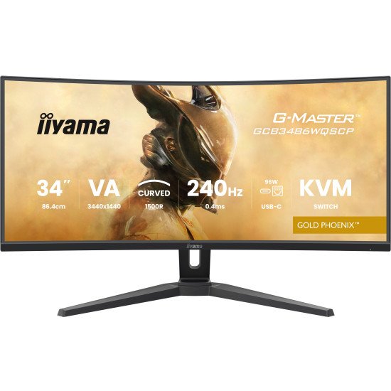 iiyama G-MASTER GCB3486WQSCP-B1 écran PC 86,4 cm (34") 1440 x 3440 pixels 4K Ultra HD Noir iiyama G-MASTER GCB3486WQSCP-B1 écran PC 86,4 cm (34") 1440 x 3440 pixels 4K Ultra HD Noir