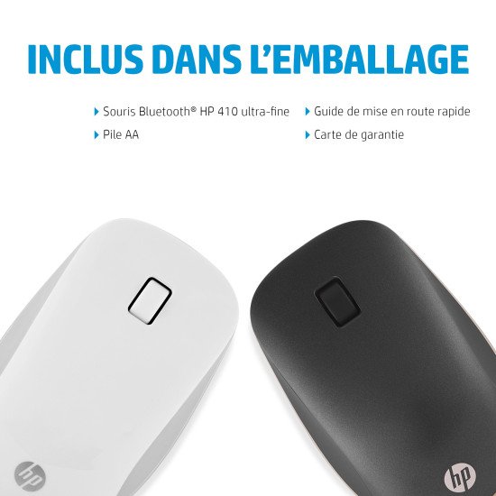 HP 410 Souris Bluetooth ultra-plate blanche