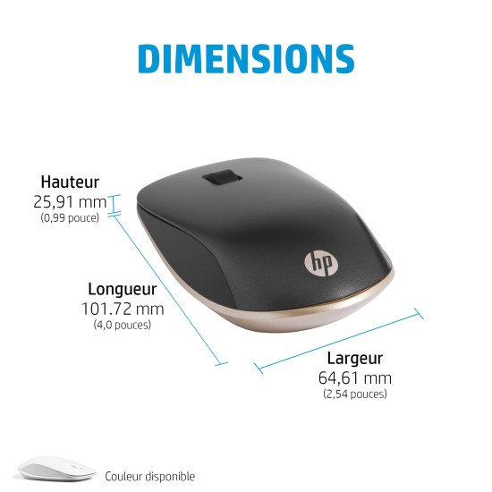 HP 410 Souris Bluetooth ultra-plate blanche