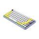 Logitech Pop Keys clavier RF sans fil + Bluetooth QWERTY US International Couleur menthe, Violet, Blanc, Jaune
