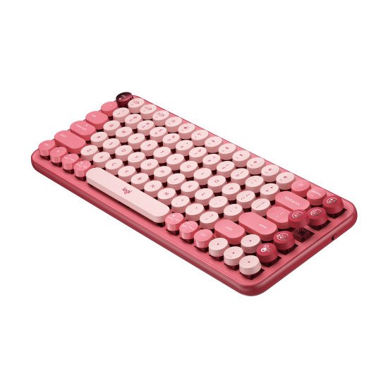 Logitech Pop Keys clavier RF sans fil + Bluetooth QWERTY US International Rose