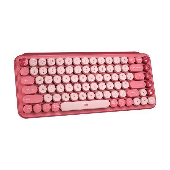 Logitech Pop Keys clavier RF sans fil + Bluetooth QWERTY US International Rose