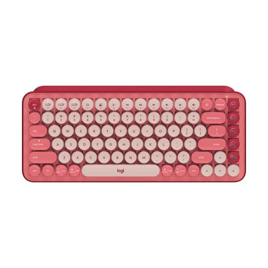 Logitech Pop Keys clavier RF sans fil + Bluetooth QWERTY US International Rose