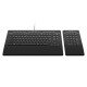 3Dconnexion Keyboard Pro with Numpad clavier USB + RF Wireless + Bluetooth AZERTY Français Noir