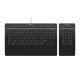 3Dconnexion Keyboard Pro with Numpad clavier USB + RF Wireless + Bluetooth AZERTY Français Noir