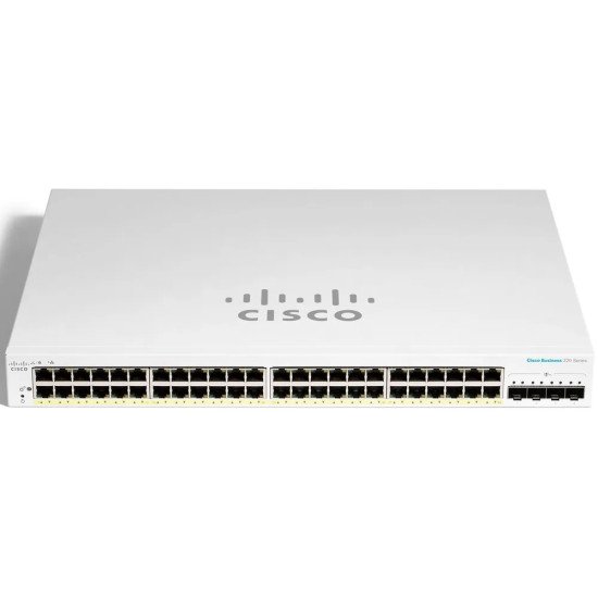 Cisco Business 220 Series Smart Switches Géré L2 Gigabit Ethernet (10/100/1000) Connexion Ethernet POE Blanc