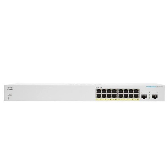 Cisco CBS220-16P-2G Géré L2 Gigabit Ethernet (10/100/1000) Connexion Ethernet POE Blanc Cisco CBS220-16P-2G Géré L2 Gigabit Ethernet (10/100/1000) Connexion Ethernet POE Blanc