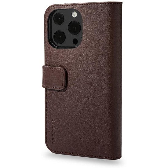 Decoded Detachable Wallet coque de protection pour téléphones portables 15,5 cm (6.1") Étui avec portefeuille Marron