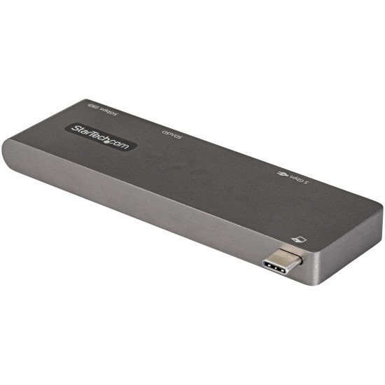 StarTech.com DKT30CMHSDPD station d'accueil USB 3.2 Gen 1 (3.1 Gen 1) Type-C Noir, Gris