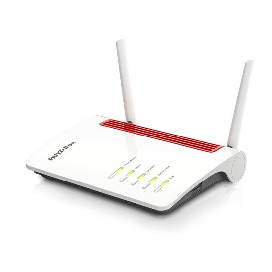 FRITZ!Box 6850 5G routeur sans fil Gigabit Ethernet Bi-bande (2,4 GHz / 5 GHz) 3G 4G Noir, Rouge, Blanc
