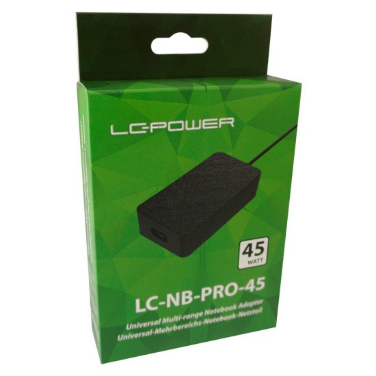 LC-Power LC-NB-PRO-45 adaptateur de puissance & onduleur Intérieure 45 W Noir