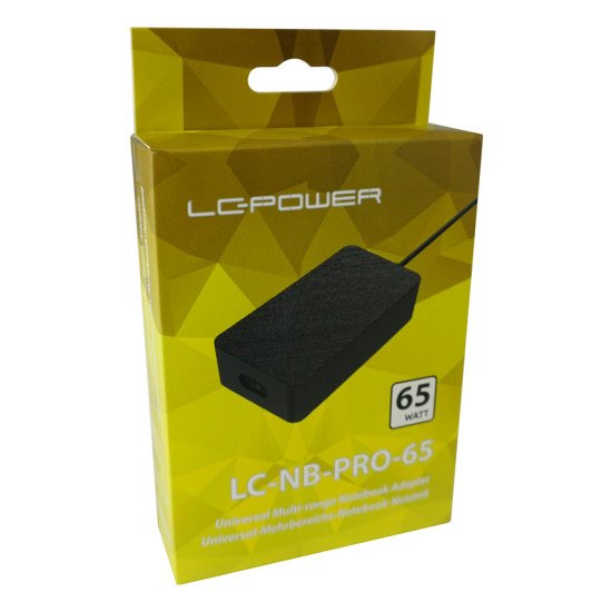 LC-Power LC-NB-PRO-65 adaptateur de puissance & onduleur Intérieure 65 W Noir